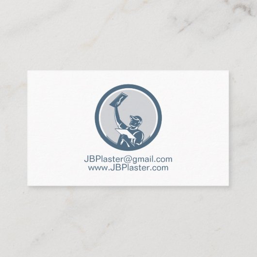 Plasterer Masonry Drywall Visitekaartje (Achterkant)