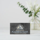 Plastering and Painting Services Watercolor art Visitekaartje (Staand voorkant)
