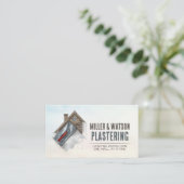 Plastering Services Drywall Professional Visitekaartje (Staand voorkant)