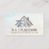 Plastering Services Drywall Professional Visitekaartje (Voorkant)