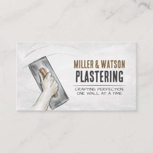 Plastering Services Visitekaartje (Voorkant)