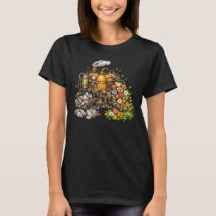 Plastic Afval Wordt Een Groene Halloween Tuin T-shirt