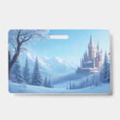 Plastic badge in bevroren stijl (Achterkant)