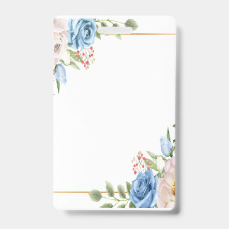 Plastic badge - verticaal