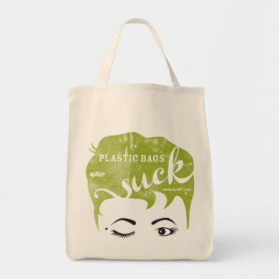 Plastic Bags Suck Tote Bag