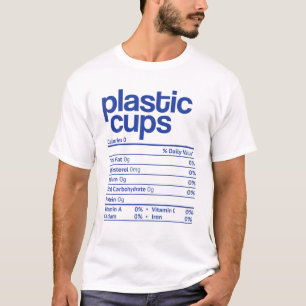 Plastic bekertjes Nutrition Feit Funny Thanksgivin T-shirt
