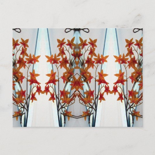Plastic Bladeren & Symmetrie Twee Briefkaart (Voorkant)