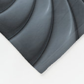 Plastic blauw grijs 3D fractale kunst modern abstr Fleece Deken (Hoek)