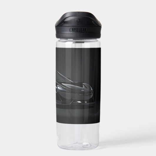 Plastic bottle with black mclaren waterfles (Achterkant)
