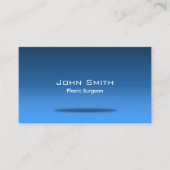 Plastic chirurg blauw visitekaartje (Voorkant)