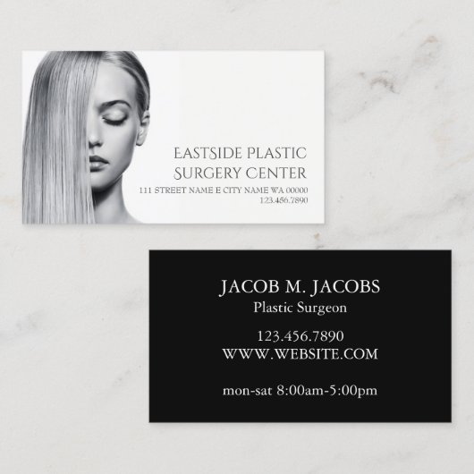 Plastic chirurg Cosmetic Medical Spa Visitekaartje (Voorkant / Achterkant)