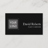Plastic Chirurg Custom Logo Plain Black QR-code Visitekaartje (Voorkant)