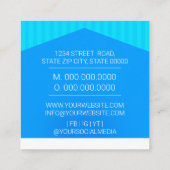 Plastic chirurg / Doctor / chirurg assistent Squar Vierkante Visitekaartje (Achterkant)