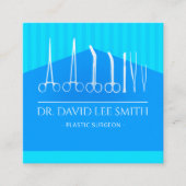 Plastic chirurg / Doctor / chirurg assistent Squar Vierkante Visitekaartje (Voorkant)