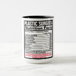 Plastic chirurg Doctor Funny Nutrional Facts Mok<br><div class="desc">Pas deze grappige voedingsfeiten aan om een geschenk te maken dat ze koesteren. Ideaal voor elke beroepsactiviteit of specialiteit.RXMoegs - precies wat de dokter heeft besteld. Koop er vandaag een, voel je morgen geweldig. zazzle.com/RXMugs Design van Amelia Carrie</div>