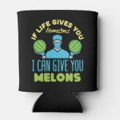 Plastic chirurg grappig als het leven geeft je mel blikjeskoeler (Achterkant)