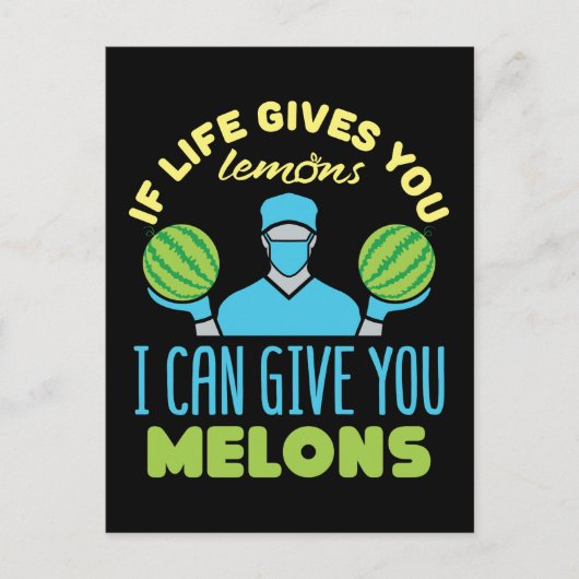 Plastic chirurg grappig als het leven geeft je mel briefkaart (Voorkant)