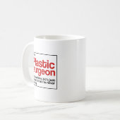 Plastic chirurg koffiemok (Voorkant links)