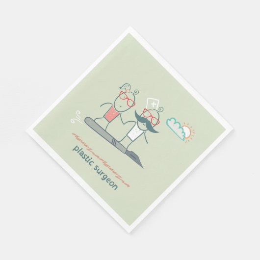 Plastic chirurg papieren servetten (Hoek)