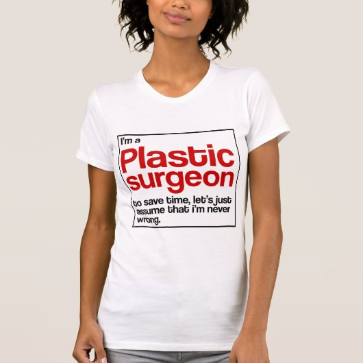Plastic chirurg t-shirt (Voorkant)