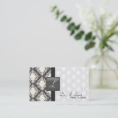 Plastic chirurg Visitekaartje - Grijze witte darm (Staand voorkant)