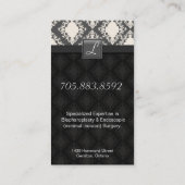 Plastic chirurg Visitekaartje - Grijze witte darm (Achterkant)