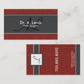 Plastic chirurg Visitekaartje - Monogram (Voorkant / Achterkant)