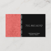 Plastic chirurg Visitekaartje - Roze kant (Achterkant)