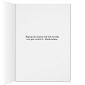 Plastic chirurgie, Succes en Geluk Kaart (Binnen (Rechts))