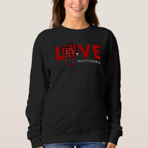 Plastic chirurgische ingreep Nurse Pset Red Love H Trui