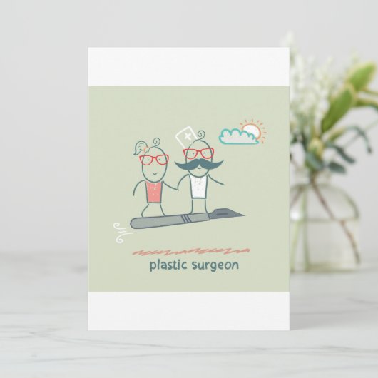Plastic chirurgische ingrepen kaart (Staand voorkant)