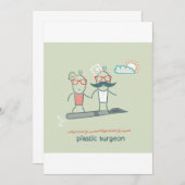 Plastic chirurgische ingrepen kaart (Voorkant / Achterkant)