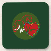 Plastic Coaster Christmas Logo Bier Onderzetter (Voorkant)