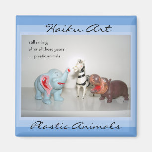 Plastic Dieren Haiku Kunstmagneet Magneet