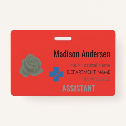 Plastic Event Pass – Horizontal.ID.Office.Badge Badge (Voorkant)