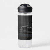 Plastic fles met zwarte mclaren (Voorkant)