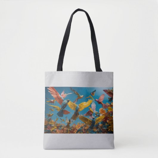 Plastic Flight: Dreams in Synthetic Sky Tote Bag (Voorkant)