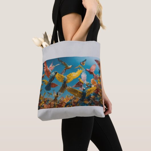Plastic Flight: Dreams in Synthetic Sky Tote Bag (Dichtbij)