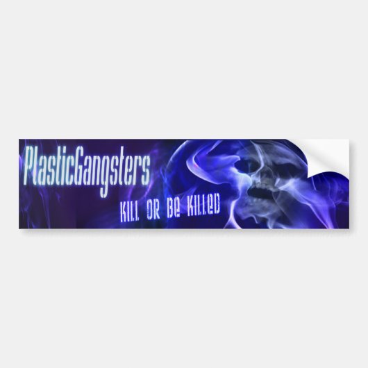 plastic gangsters auto bumper sticker (Voorkant)
