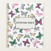 Plastic Gelamineerde Vlinderdruk Gepersonaliseerd Planner (Voorkant)