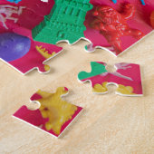 Plastic HAPPY Puzzle, 11" x 14", 252 stuks Legpuzzel (Zijkant)