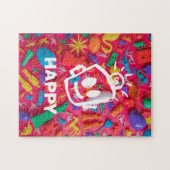 Plastic HAPPY Puzzle, 11" x 14", 252 stuks Legpuzzel (Horizontaal)