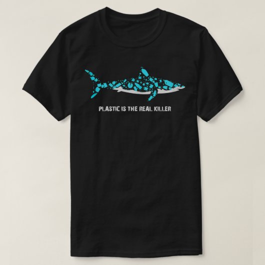 Plastic is de echte moordenaar milieu t-shirt (Design voorkant)
