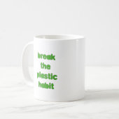 Plastic Koffiemok (Voorkant links)