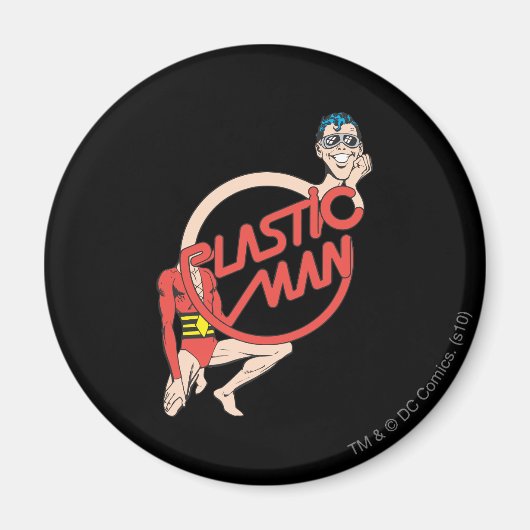 Plastic Man Rubbernek Magneet (Voorkant)