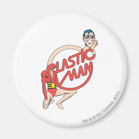 Plastic Man Rubbernek Magneet (Voorkant)