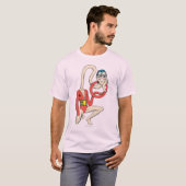 Plastic Man Rubbernek Pose T-shirt (Voorkant volledig)