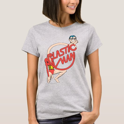 Plastic Man Rubbernek T-shirt (Voorkant)