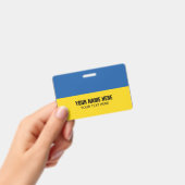 Plastic naamplaat met Oekraïense vlag Badge (Handheld)