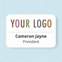 Plastic naamtag Magnetic of Pin Custom Logo